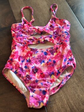 art class Pink Multi-Color Girls' Swim suit